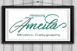 Ameila: A Modern Calligraphy Typeface for Editorial Design