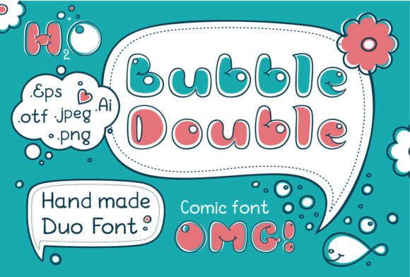 Bubble Double Duo: A Playful Display Font for Editors