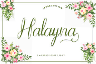 Halayna: A Modern Script Font for Web Design