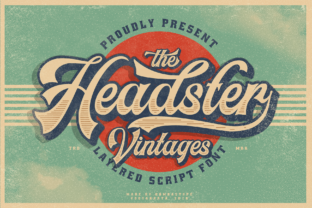 Headster Family: A Vintage Script Typeface for Editors
