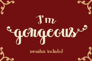 I m Gorgeous: A Bold Script Font for Web Design