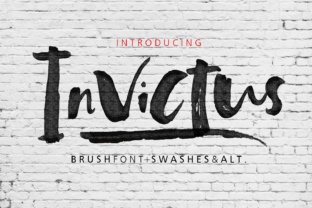 Invictus: A Hand-Painted Script Font for Editorial Design
