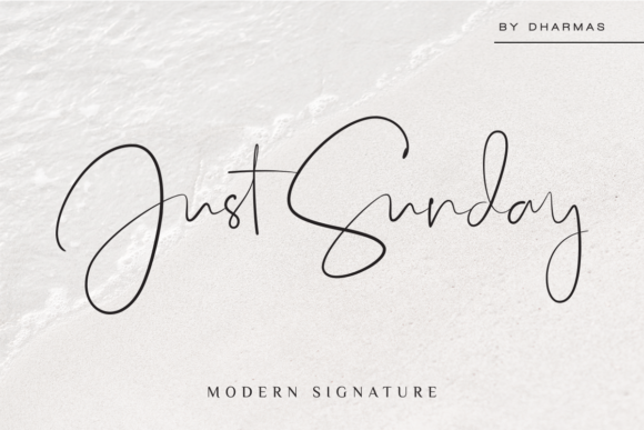 Just Sunday: A Modern Script Font for Editorial Design