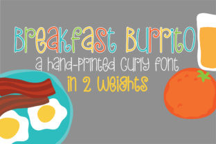PN Breakfast Burrito: A Whimsical Script Font for Crafters