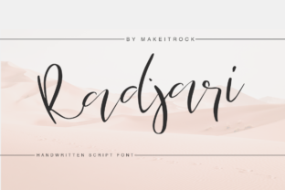 Radjari: A Distinctive Script Font for Crafters