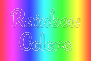 Rainbow Colors: A Playful Display Typeface for Web Design
