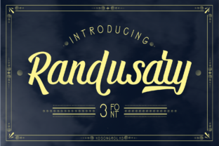 Randusary: A Modern Script Font for Makers