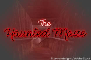 The Haunted Maze: A Bold Script Typeface for Web Design
