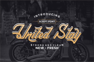 United Stay: A Vintage Script Font for Crafters