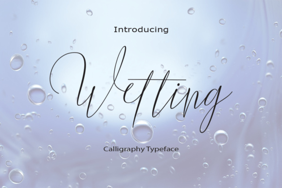 Wetting: A Handwritten Script Font for Editorial Design