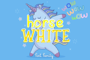 White Horse: A Handwritten Font for Crafters