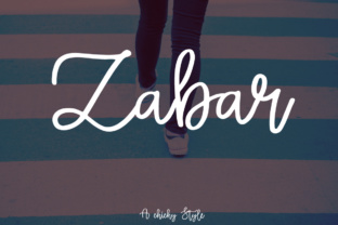 Zabar Font: Elevate Web Design with Handwritten Style